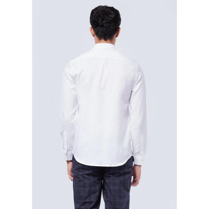 Odza Kemeja Putih Polos Lengan Panjang Pria Formal Slim Fit