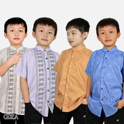 Odza Baju Koko Anak Laki Lengan Pendek Loony 2-12 Tahun