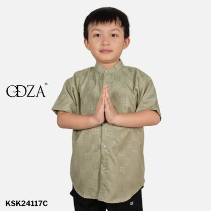 Odza Baju Koko Anak Laki Lengan Pendek Loony 2-12 Tahun