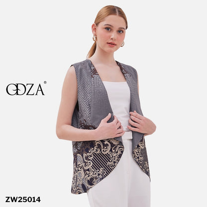Odza Baju Atasan Kemeja Batik Pria Modern Slim Fit Solo Lengan Panjang Jumbo Didikia