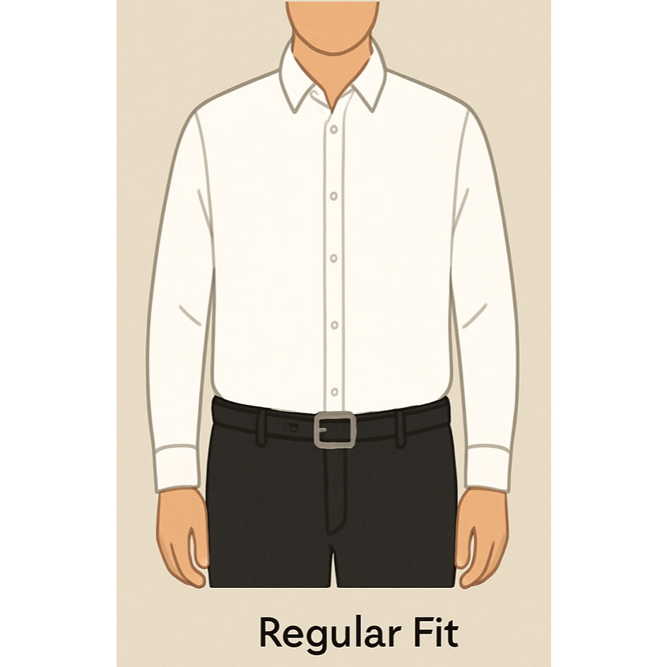 Odza Kemeja Putih Polos Lengan Panjang Pria Formal Slim Fit