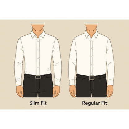 Odza Kemeja Putih Polos Lengan Panjang Pria Formal Slim Fit
