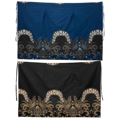 Odza Rok Lilit Batik Wanita Panjang Allsize Bawahan Kebaya Kondangan Wisuda Katun Premium Dutiara Biru Hitam
