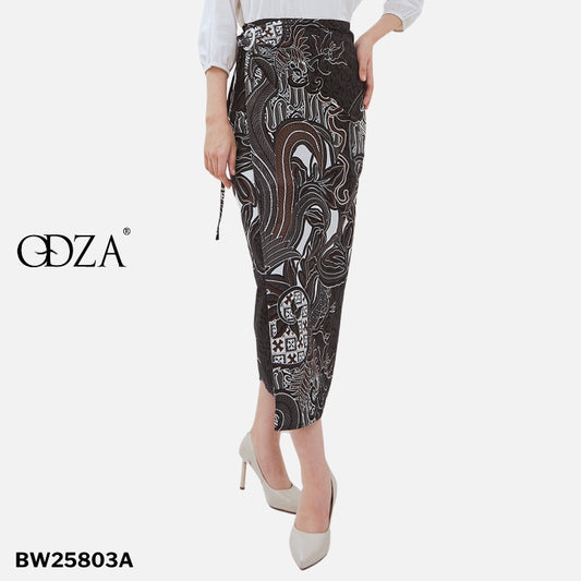 Odza Rok Lilit Batik Wanita Panjang Bawahan Kebaya Modern Kondangan Wisuda Daramatsa Ring Gesper