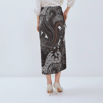 Odza Rok Lilit Batik Wanita Panjang Bawahan Kebaya Modern Kondangan Wisuda Daramatsa Ring Gesper