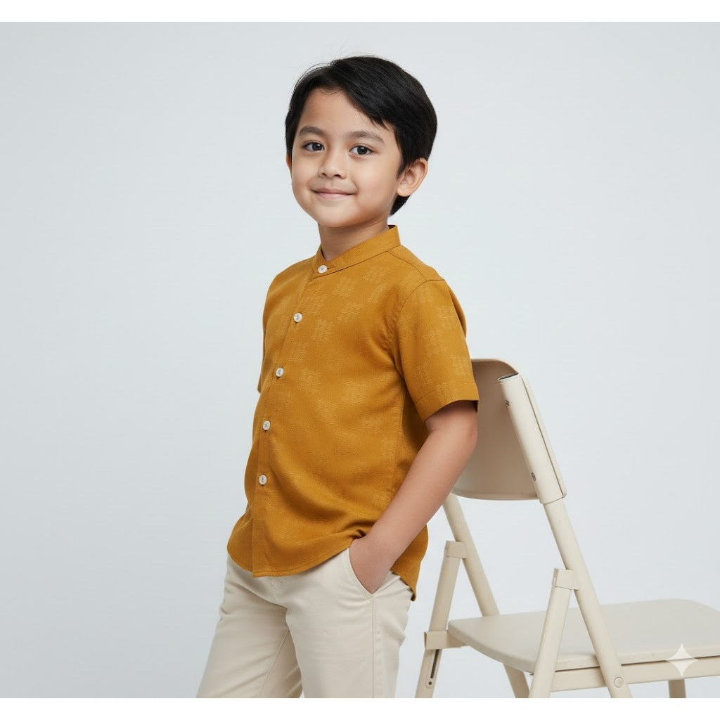 Odza Baju Koko Anak Laki Lengan Pendek Loony 2-12 Tahun