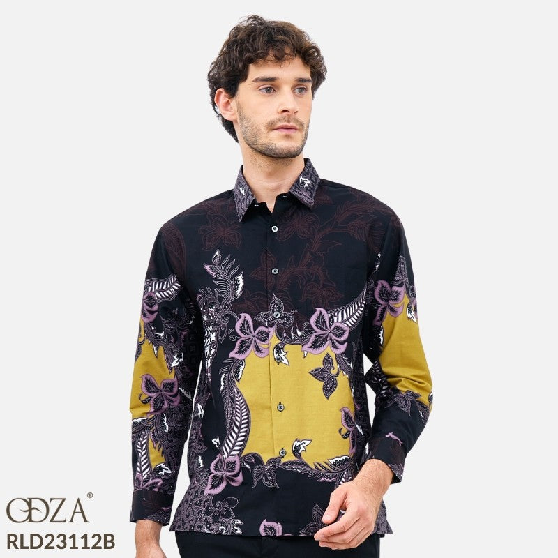 Odza Batik REGULAR FIT Kemeja Pria Lengan Panjang Modern Atharupa