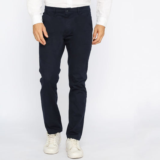 ODZA Classic Celana Panjang Slimfit Chino Formal Katun Pria Navy