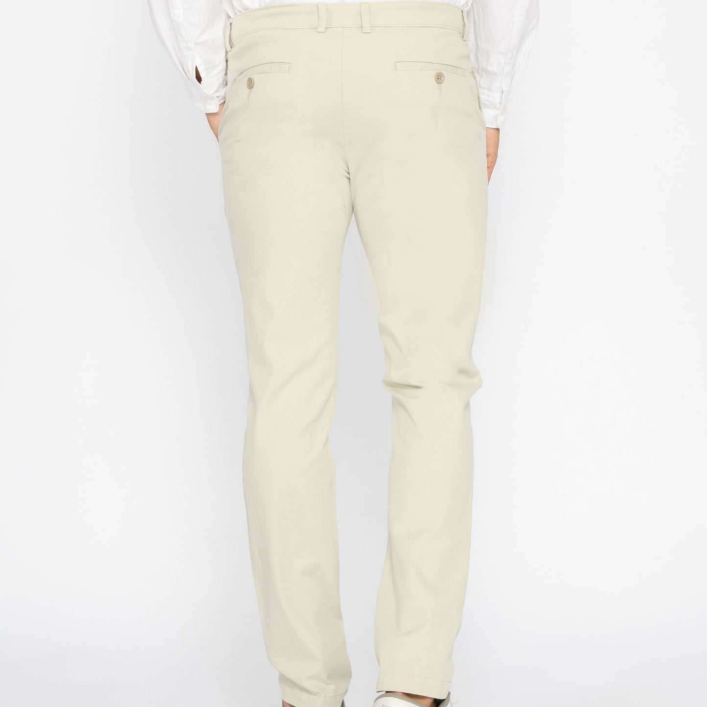 ODZA Classic Celana Panjang Slimfit Chino Formal Katun Pria Cream