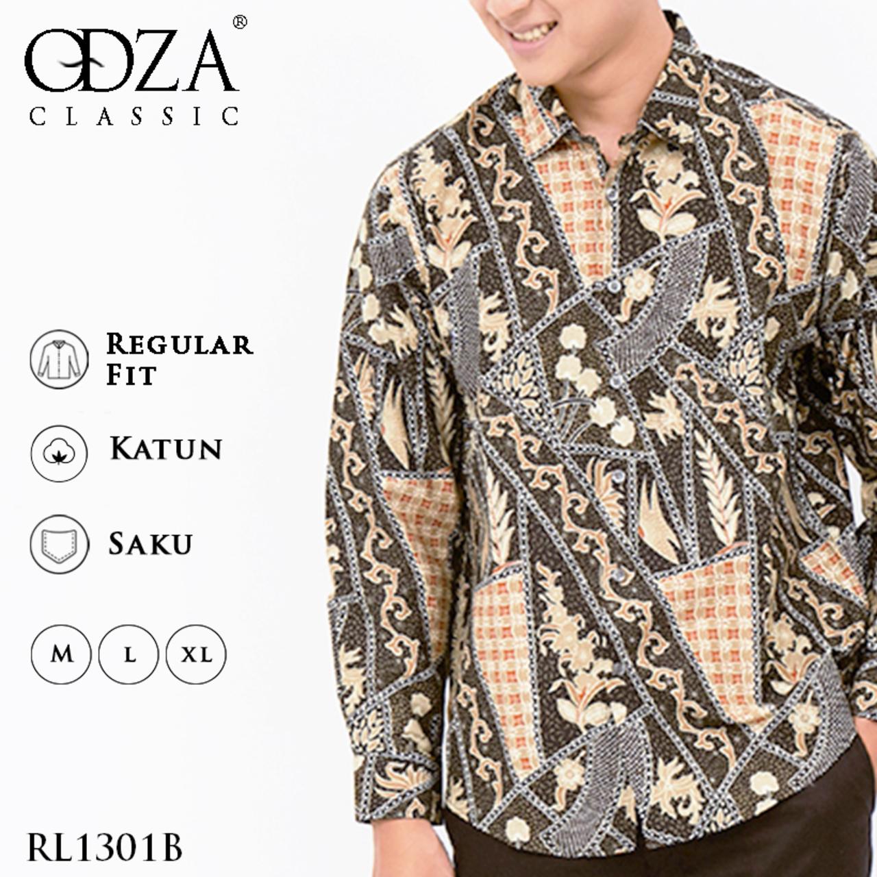 Odza Classic Kemeja Batik Lengan Panjang REGULAR FIT Adayas