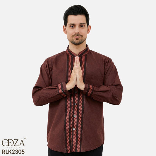 Odza Classic Baju Koko Kemeja Lengan Panjang REGULAR FIT Basma