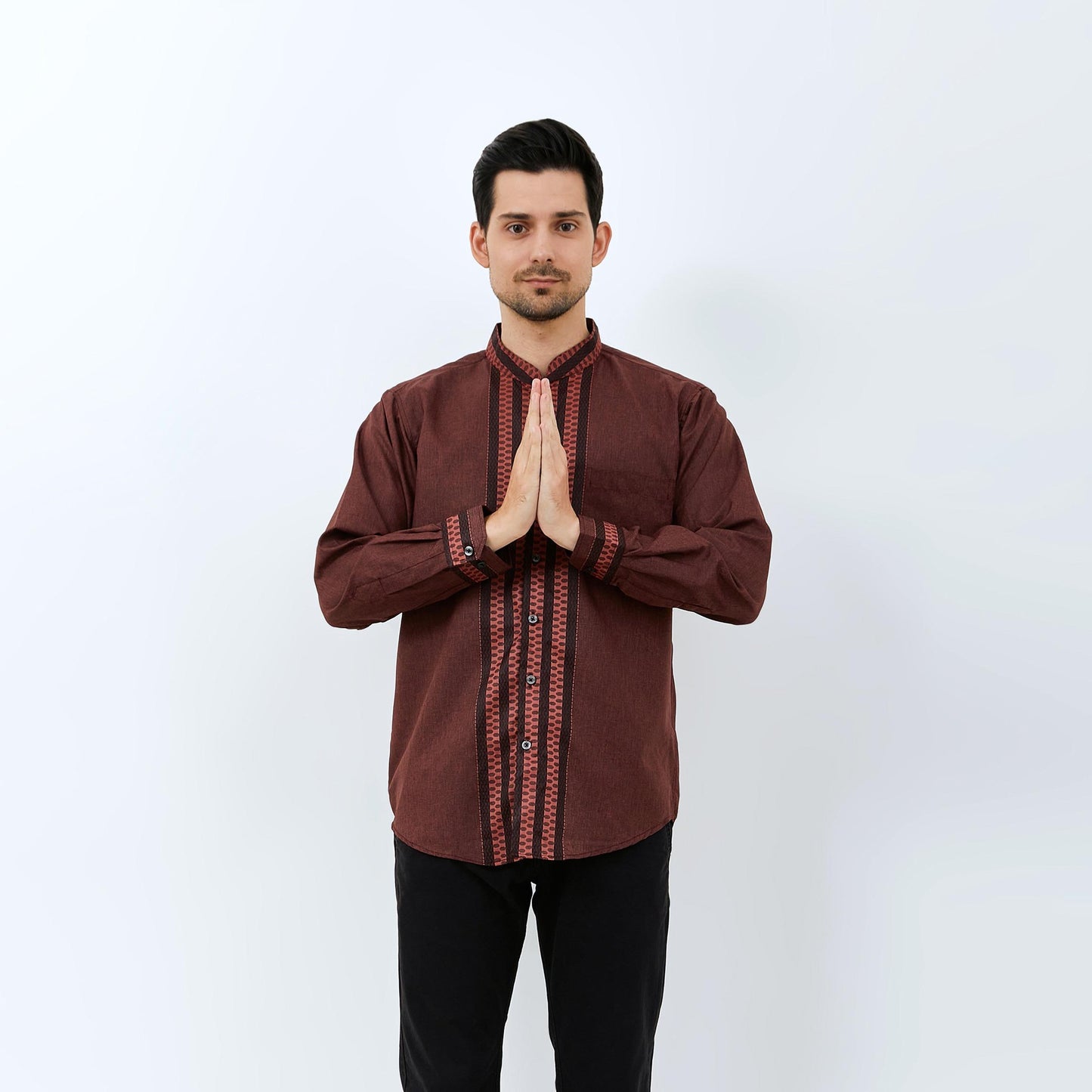 Odza Classic Baju Koko Kemeja Lengan Panjang REGULAR FIT Basma