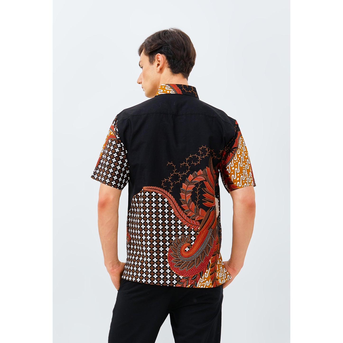 Odza Baju Kemeja Batik Lengan Pendek Regular Fit Pria Dewasa Modern Chandrakanta