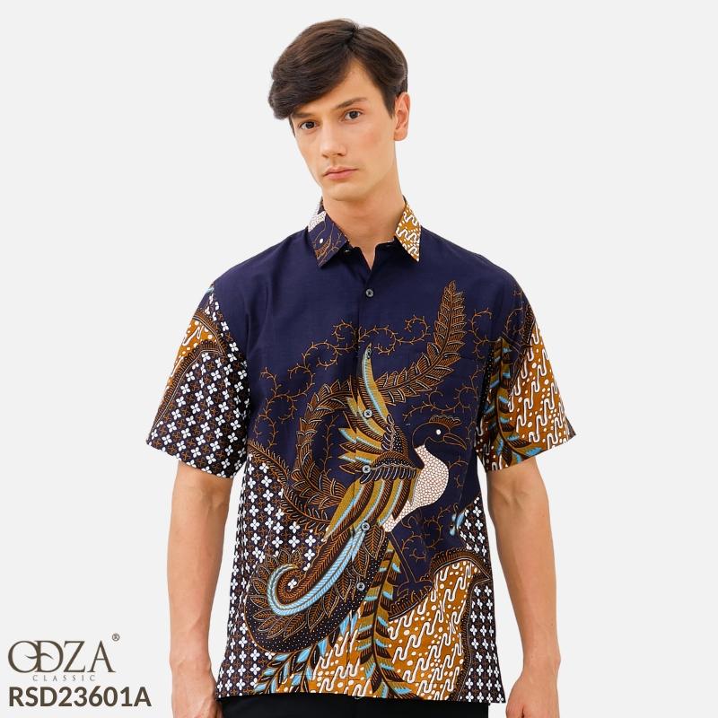 Odza Classic Kemeja Batik Lengan Pendek Pria REGULAR FIT Bhalendra