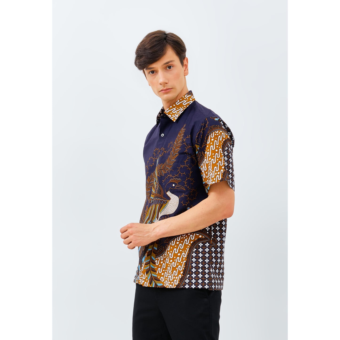 Odza Classic Kemeja Batik Lengan Pendek Pria REGULAR FIT Bhalendra