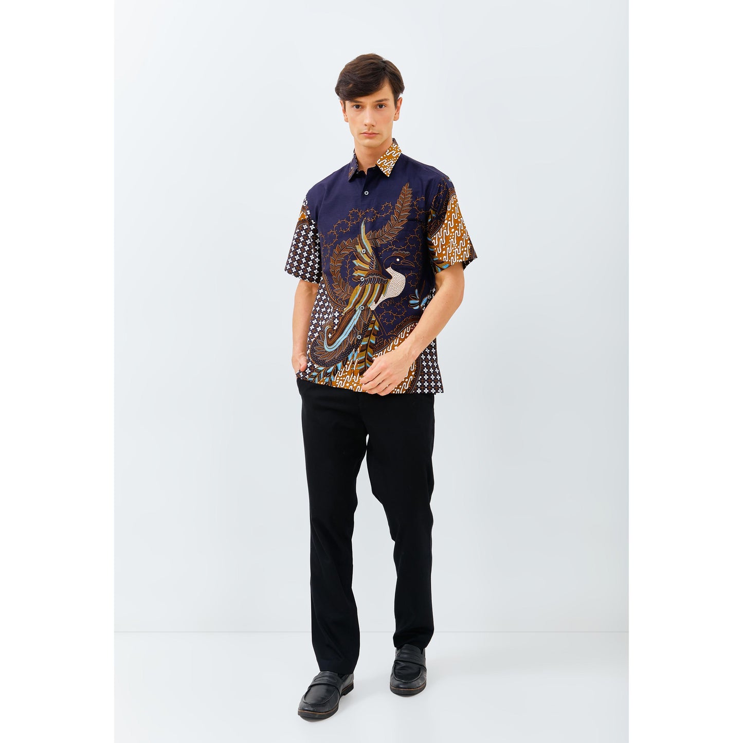 Odza Classic Kemeja Batik Lengan Pendek Pria REGULAR FIT Bhalendra