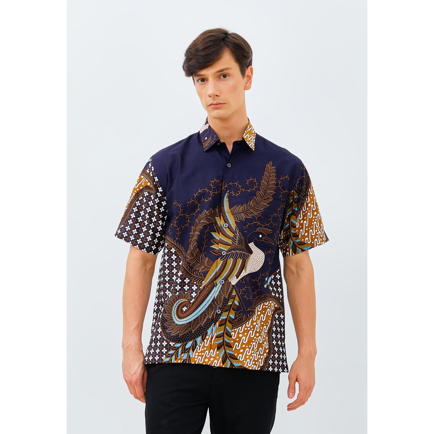 Odza Classic Kemeja Batik Lengan Pendek Pria REGULAR FIT Bhalendra