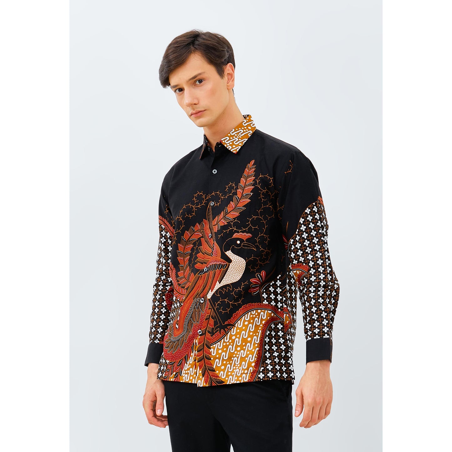 Odza Classic Kemeja Batik Lengan Panjang REGULAR FIT Modern Bagaspati