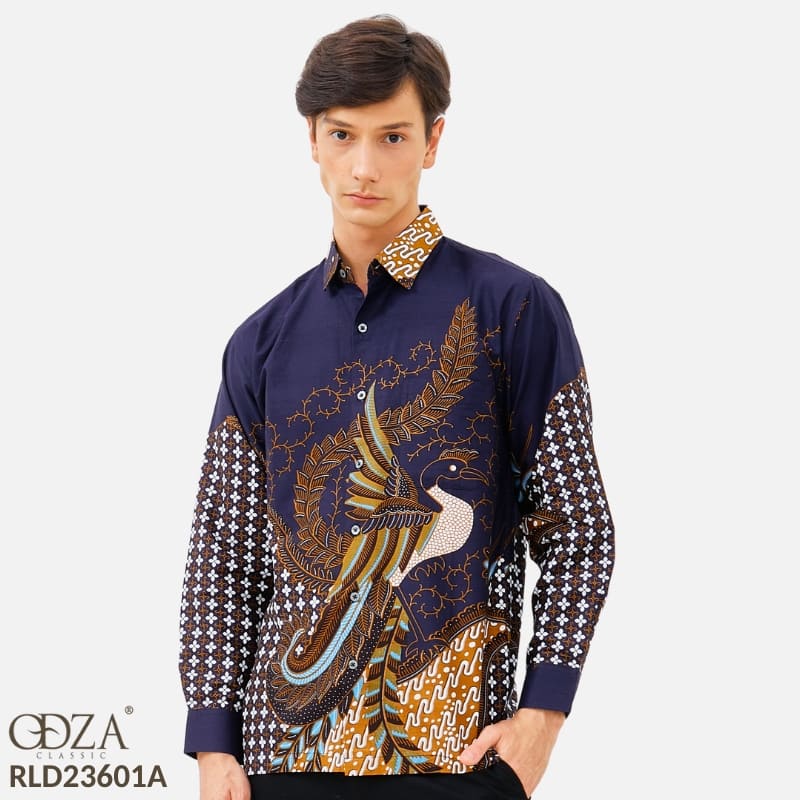 Odza Classic Kemeja Batik Lengan Panjang REGULAR FIT Modern Aryasetya