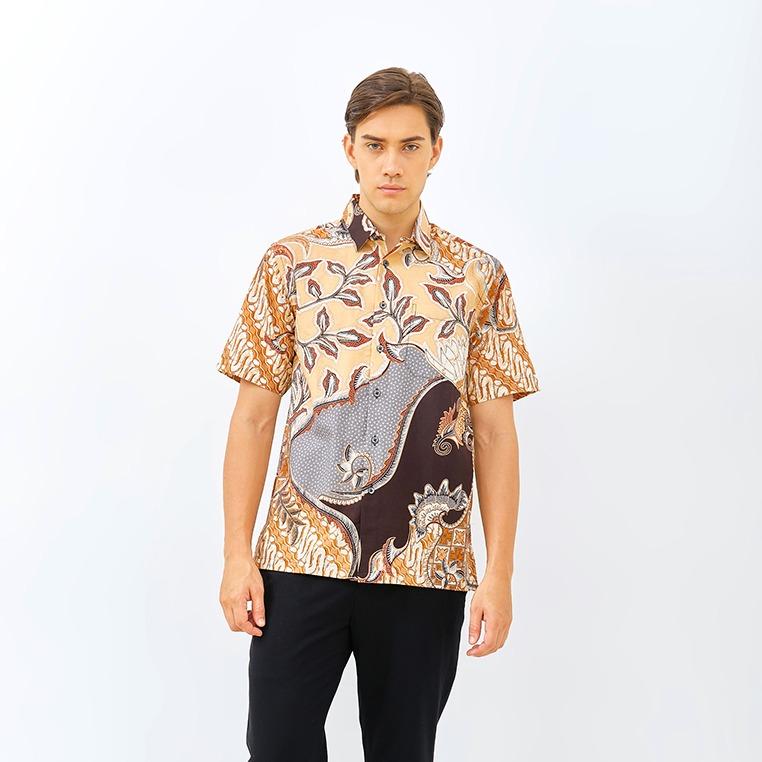 ODZA Batik Regular Fit Kemeja Lengan Pendek Pria Batiras