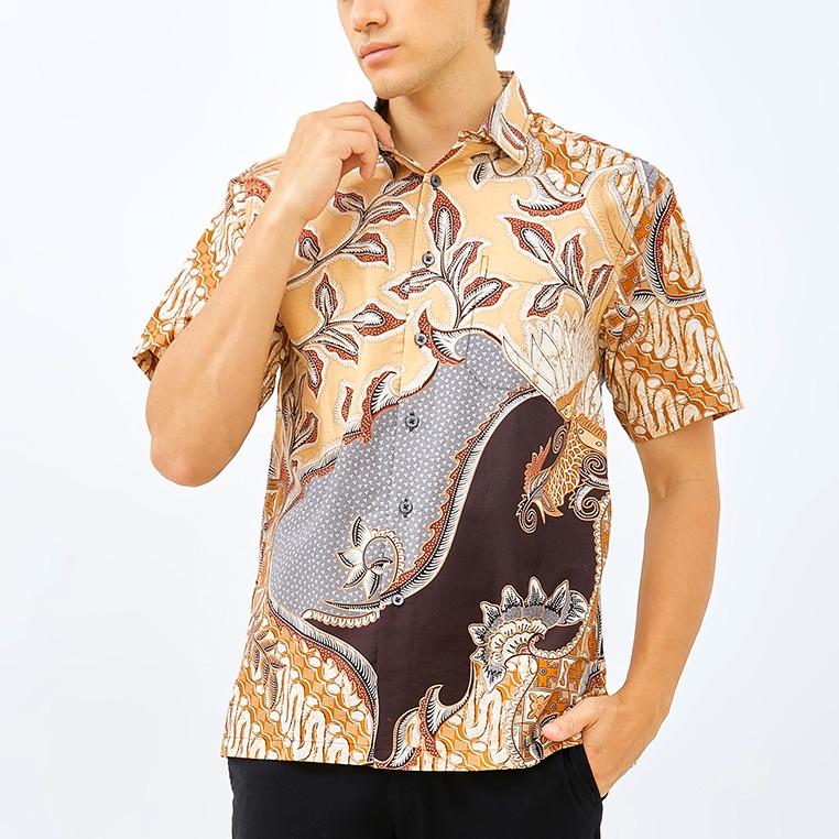 ODZA Batik Regular Fit Kemeja Lengan Pendek Pria Batiras