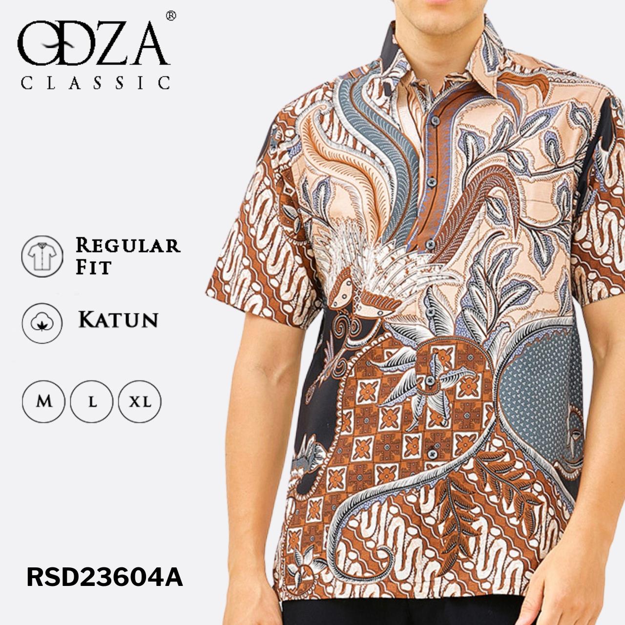 ODZA Batik Regular Fit Kemeja Lengan Pendek Pria Balaraja