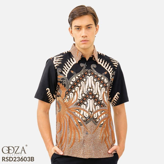 ODZA Batik Regular Fit Kemeja Lengan Pendek Pria Batursta