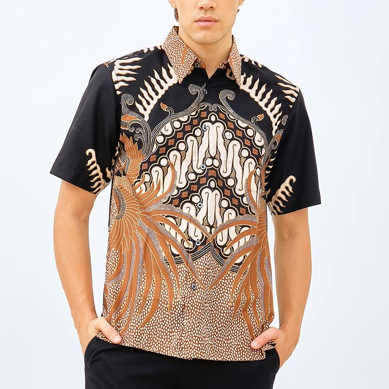 ODZA Batik Regular Fit Kemeja Lengan Pendek Pria Batursta