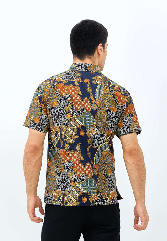 Odza Batik REGULAR FIT Kemeja Lengan Pendek Pria Biranta