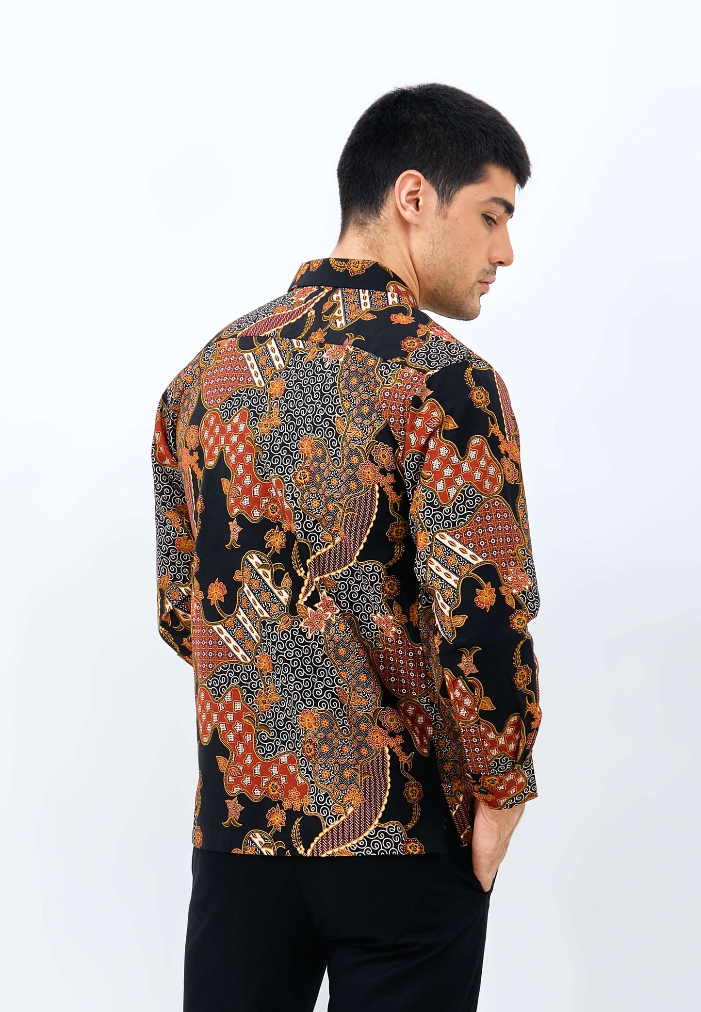 Odza Batik REGULAR FIT Kemeja Pria Lengan Panjang Barasanas