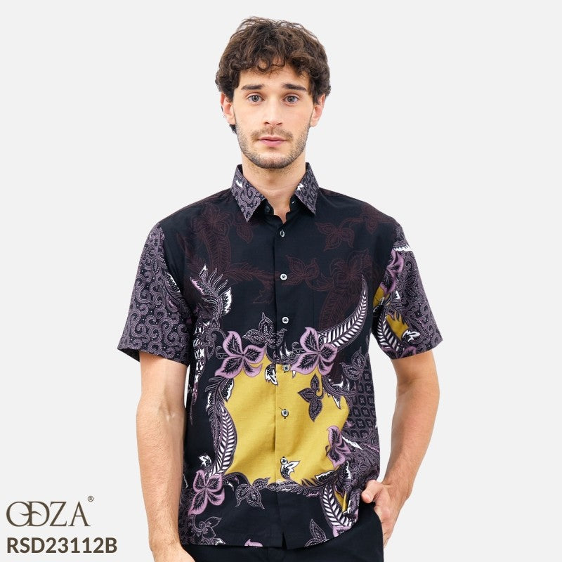 Odza Batik REGULAR FIT Kemeja Lengan Pendek Pria Adhikarta