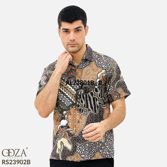 Odza Batik REGULAR FIT Kemeja Lengan Pendek Pria Dimurti