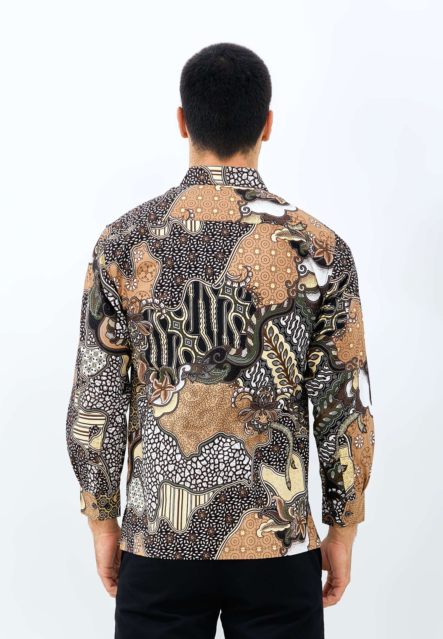 Odza Batik Regular Fit Kemeja Batik Pria Lengan Panjang Arianta