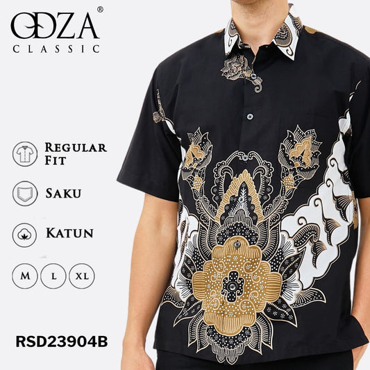 Odza Batik REGULAR FIT Kemeja Lengan Pendek Pria Adrati