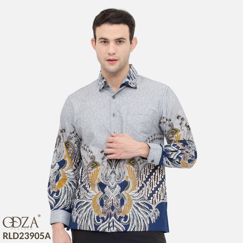 Odza Batik REGULAR FIT Kemeja Pria Lengan Panjang Ansawira